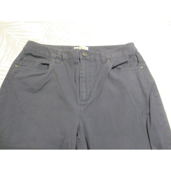 Talbots Petites Womens Navy Stretch Cotton Blend Pants Size 8 - Picture 4 of 5
